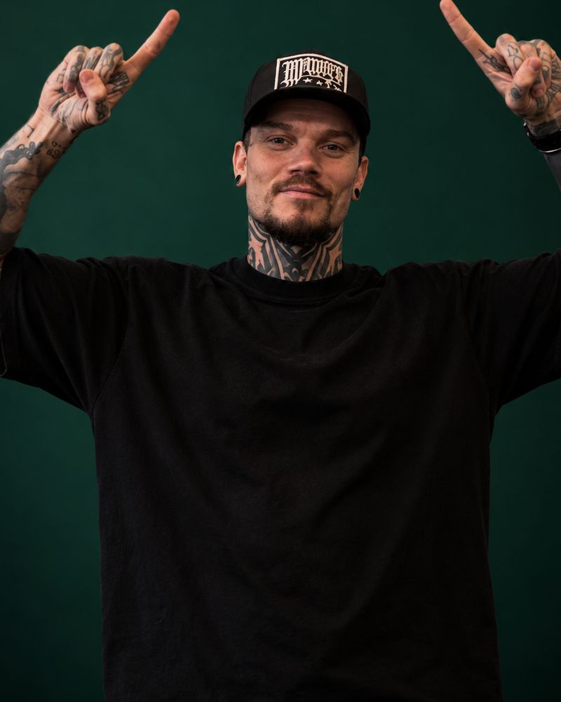 Portret van tattoo artist Ray